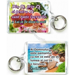 Breloc dublu mesaj, Din El, prin El si pentru El!